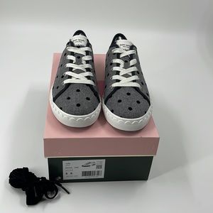 Kate Spade Vale Velvet Sneakers in grey / black